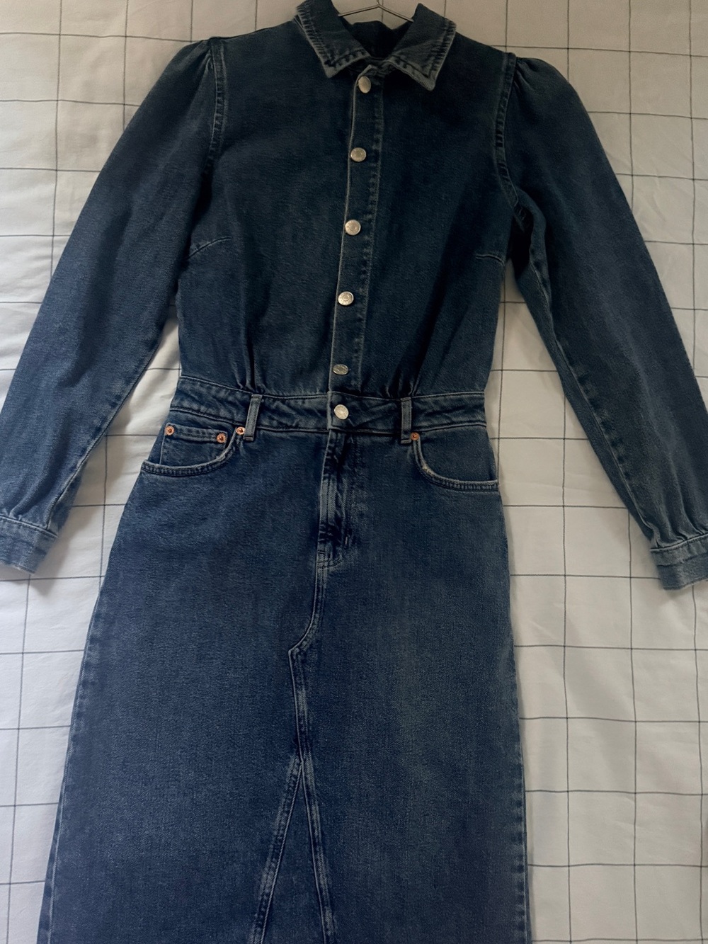 [NWOT] $278 RAILS Beverly Denim Midi Dress. Size Small - Picture 8 of 8